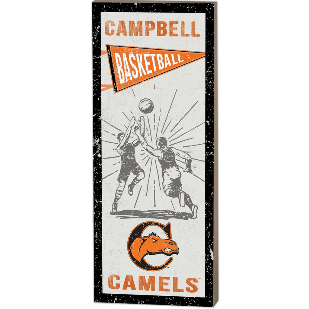 7x18 Vintage Player Campbell Fighting Camels Basketball