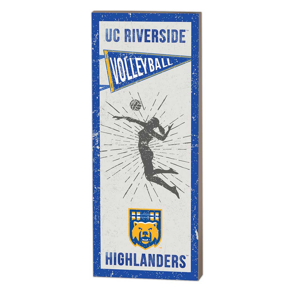 7x18 Vintage Player UC Riverside Highlanders Volleyball Women