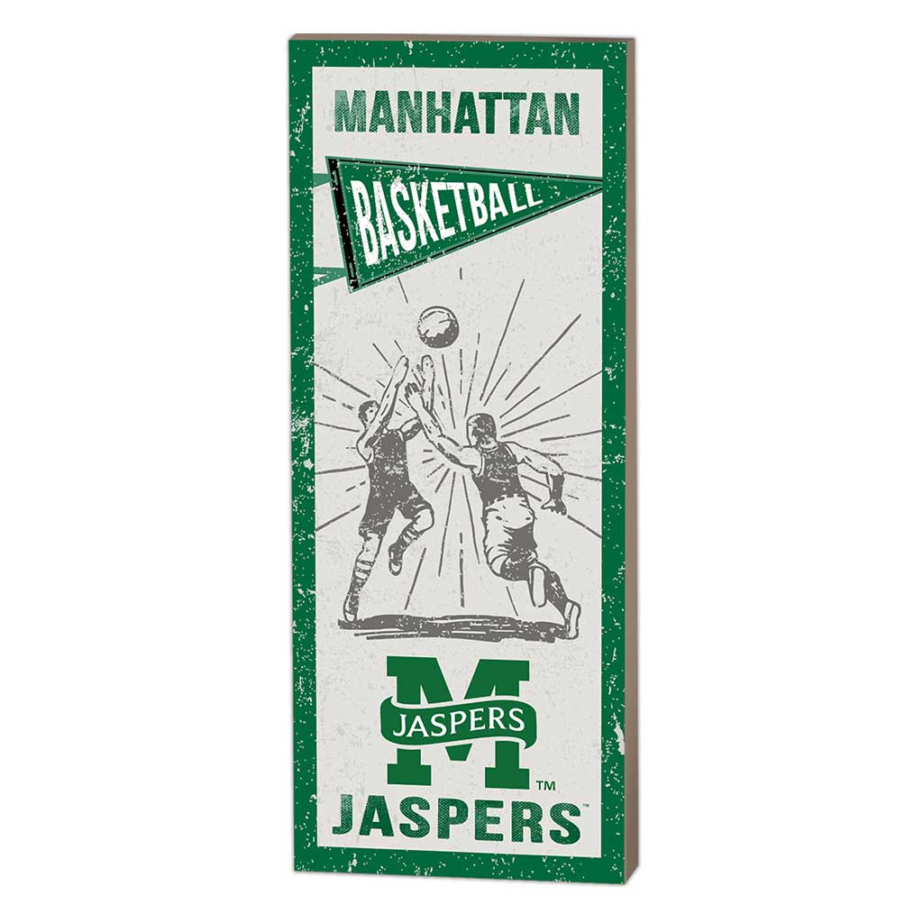 7x18 Vintage Player Manhattan Jaspers Basketball