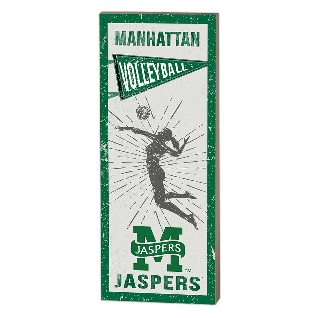7x18 Vintage Player Manhattan Jaspers Volleyball Women