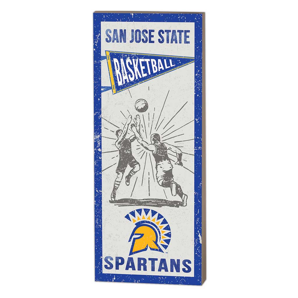 7x18 Vintage Player San Jose State Spartans Basketball