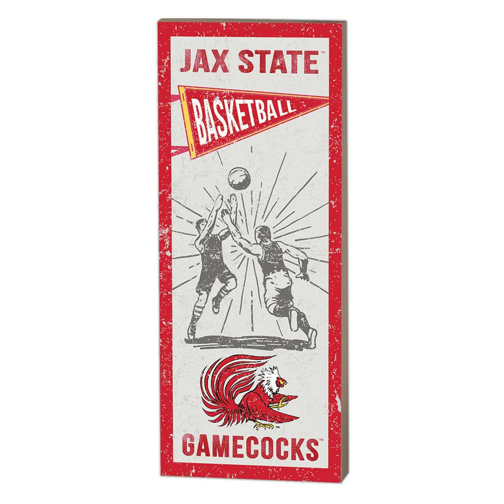 7x18 Vintage Player Jacksonville State Gamecocks Basketball