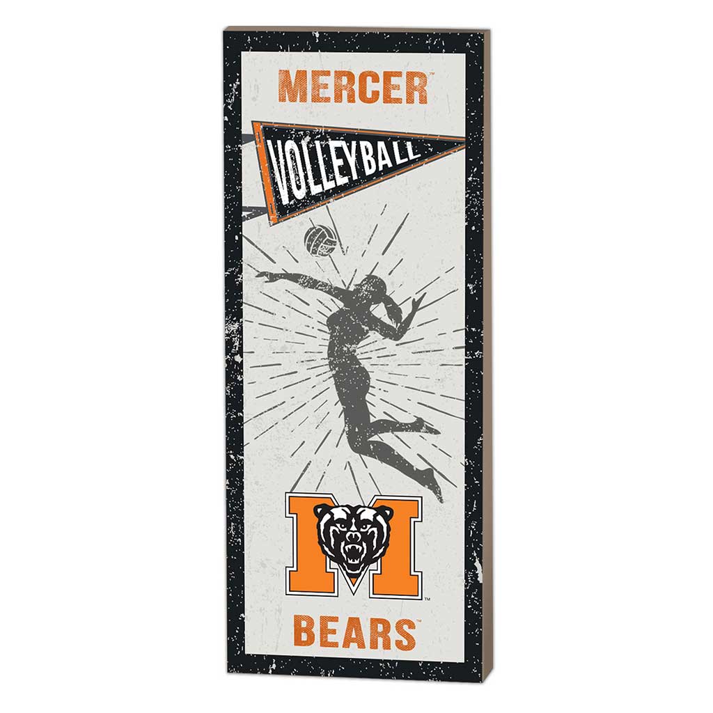 7x18 Vintage Player Mercer Bears Volleyball Women