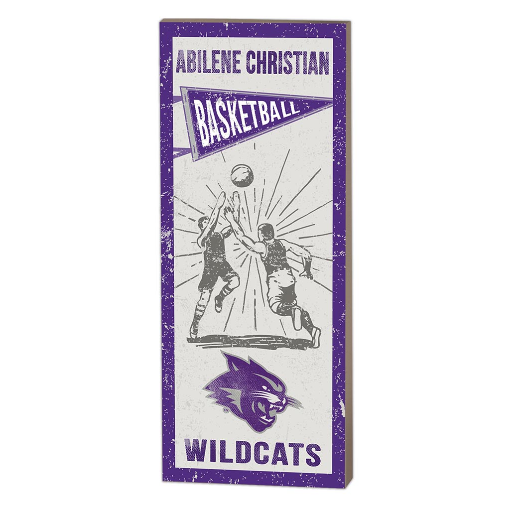 7x18 Vintage Player Abilene Christian Wildcats Basketball
