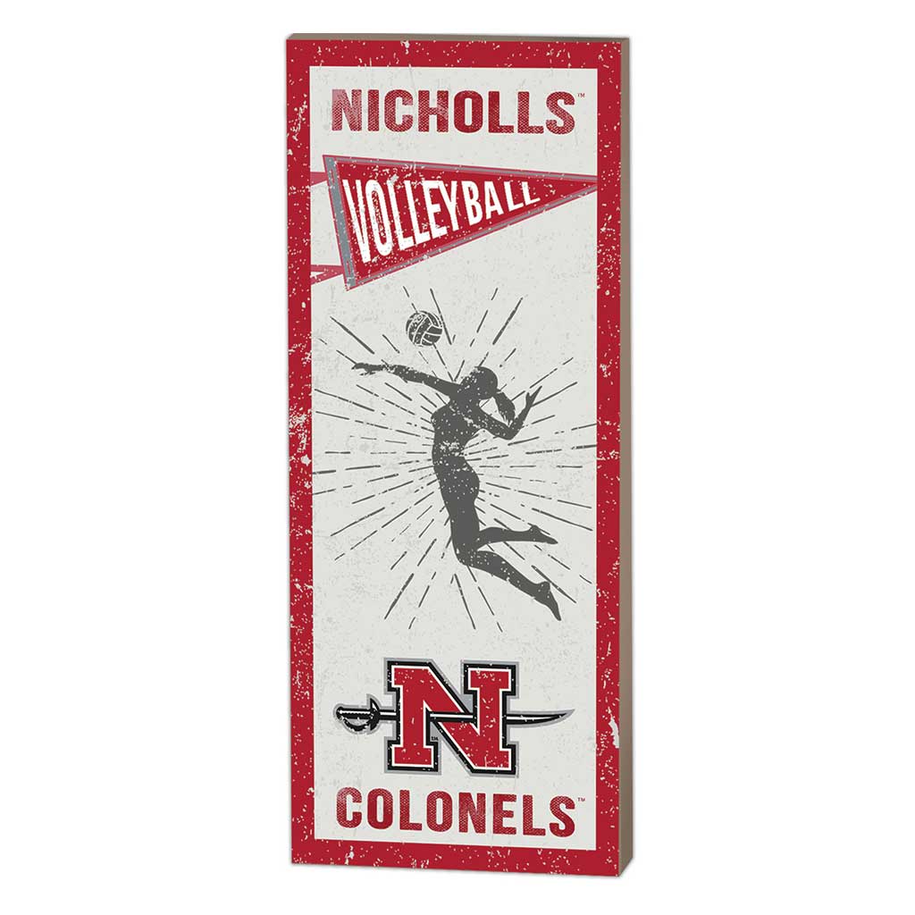 7x18 Vintage Player Nicholls State Colonels Volleyball Women