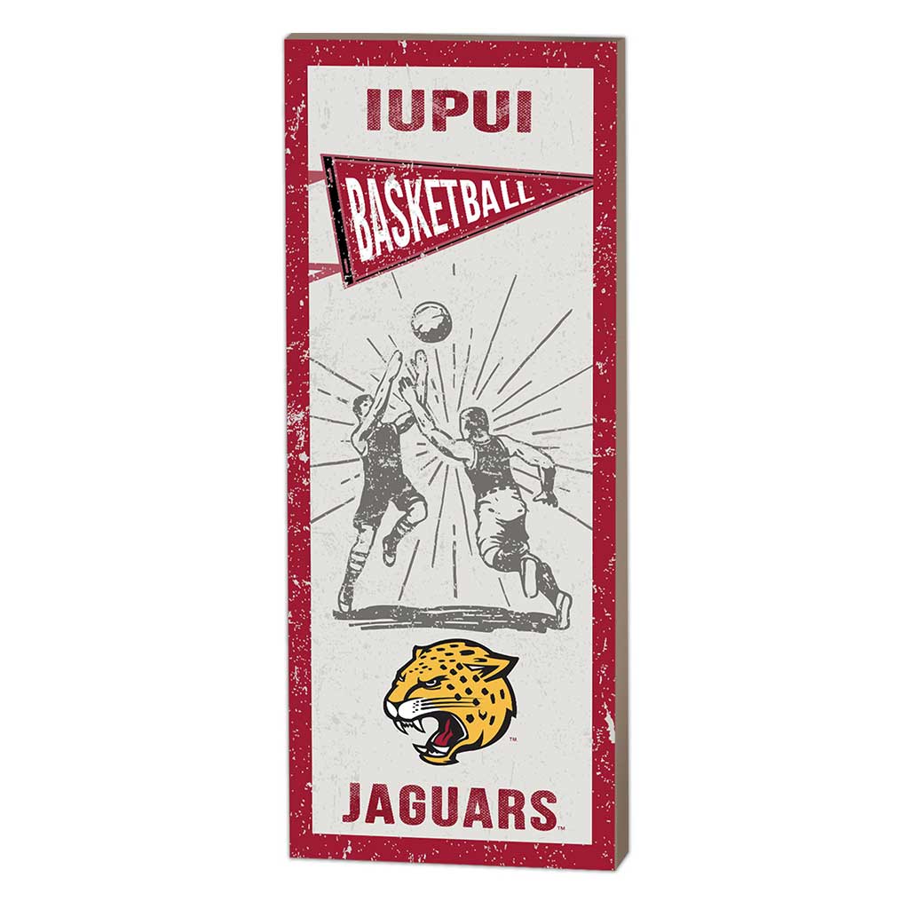 7x18 Vintage Player Indiana Purdue Indianapolis Jaguars Basketball