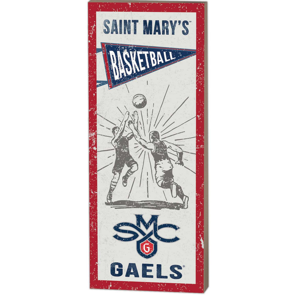 7x18 Vintage Player Saint Mary's College of California Gaels Basketball