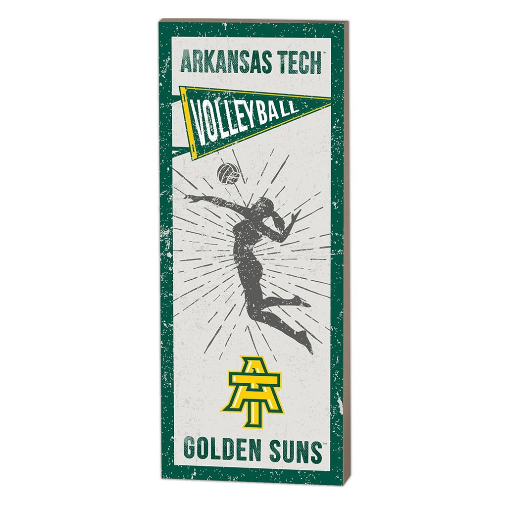 7x18 Vintage Player Arkansas Tech WONDER BOYS/GOLDEN SUNS - Girl's Volleyball
