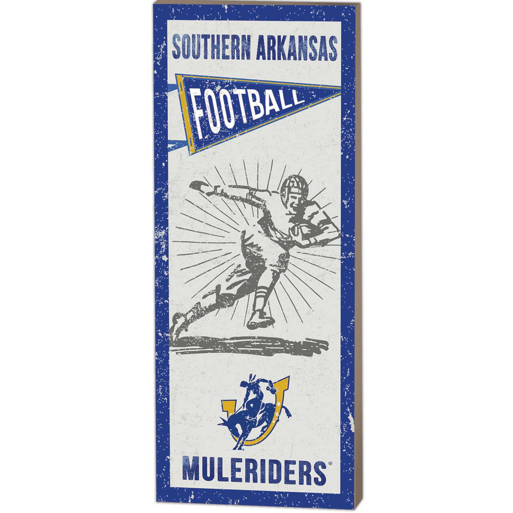 7x18 Vintage Player Southern Arkansas MULERIDERS