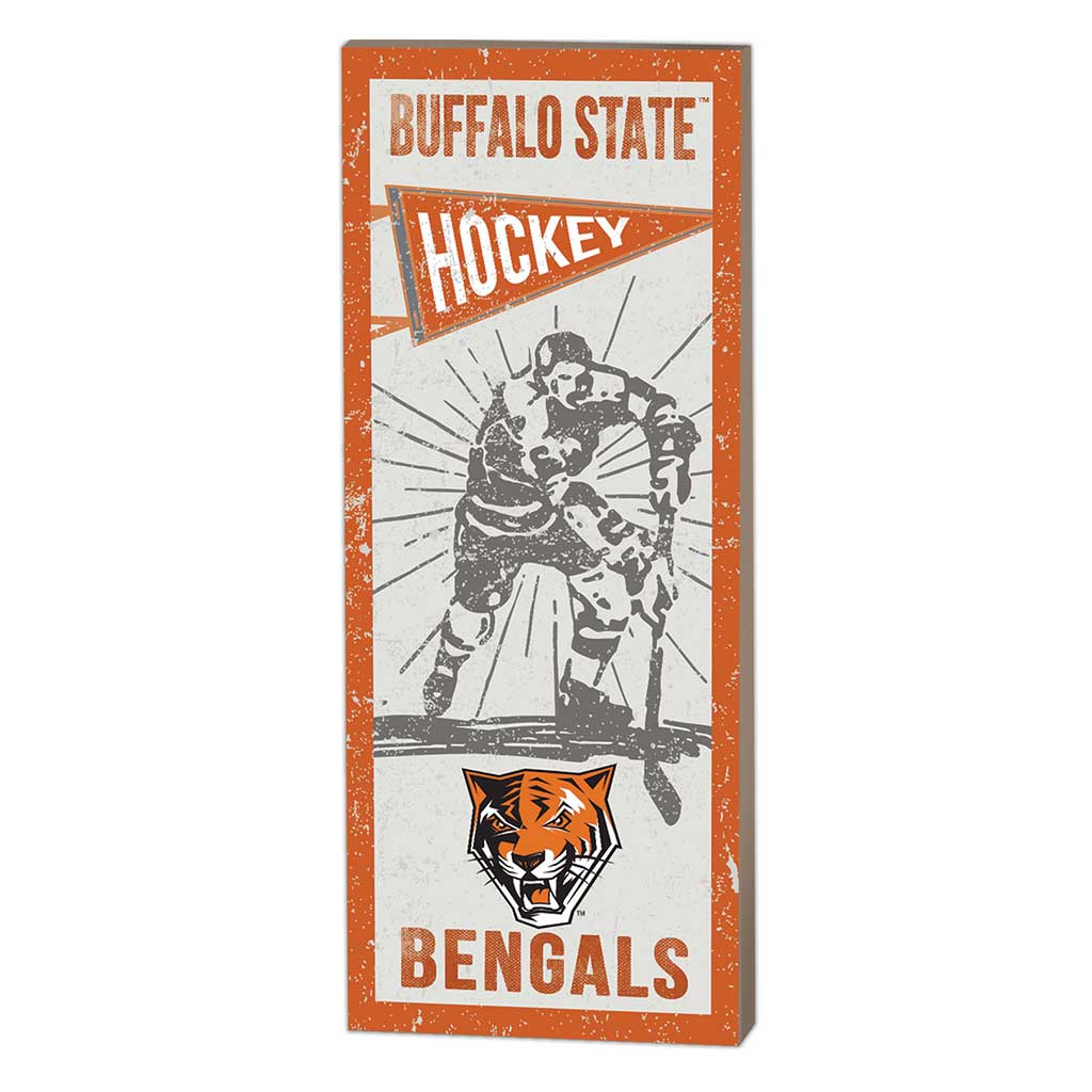 7x18 Vintage Player Buffalo State College Bengals Hockey