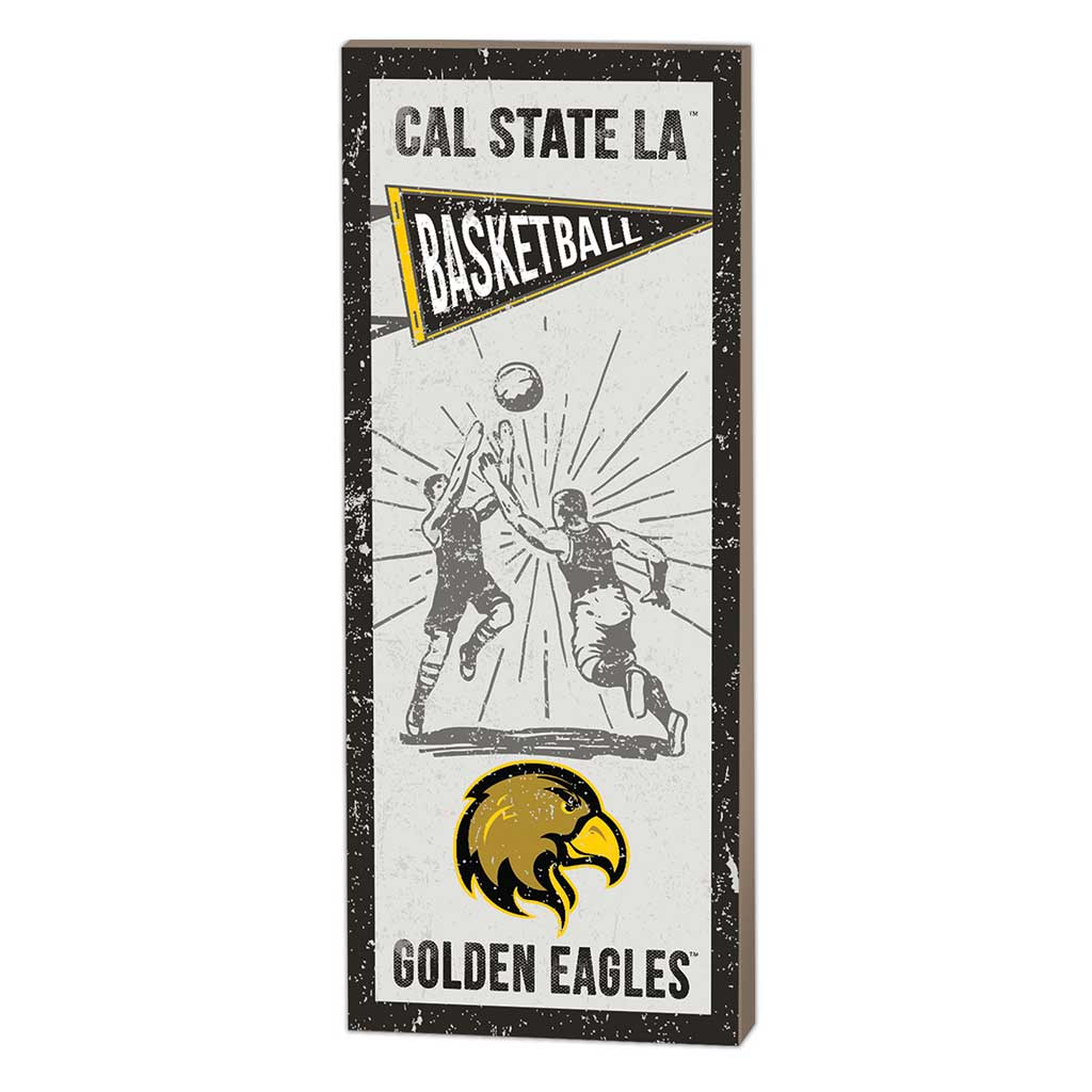 7x18 Vintage Player California State Los Angeles GOLDEN EAGLES Basketball