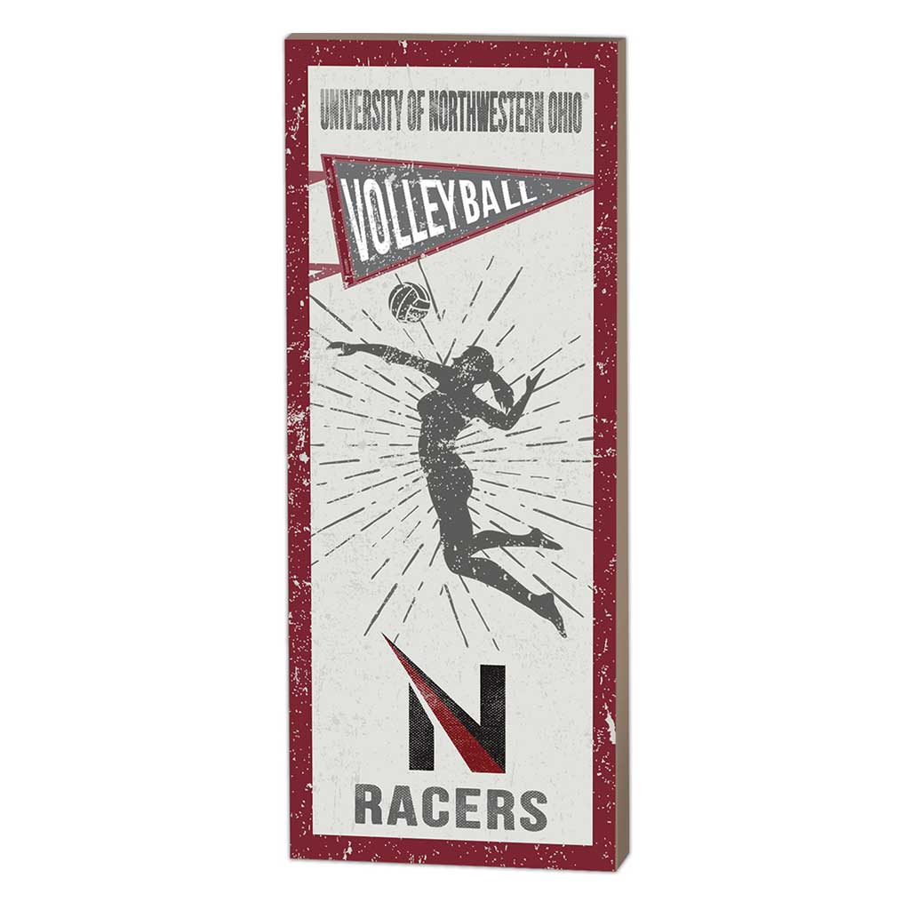 7x18 Vintage Player Northwestern Ohio Racers - Girl's Volleyball