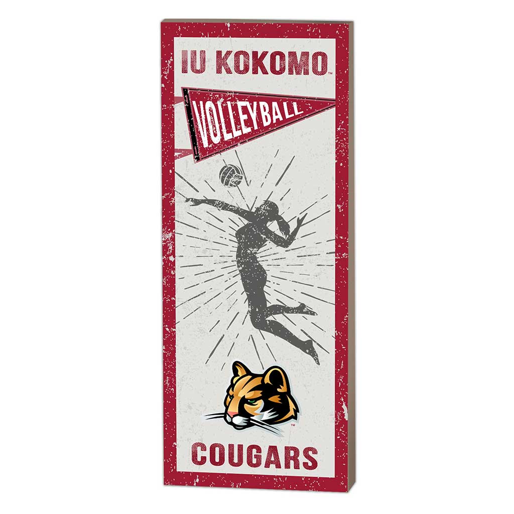 7x18 Vintage Player Indiana University Kokomo Cougars - Girl's Volleyball