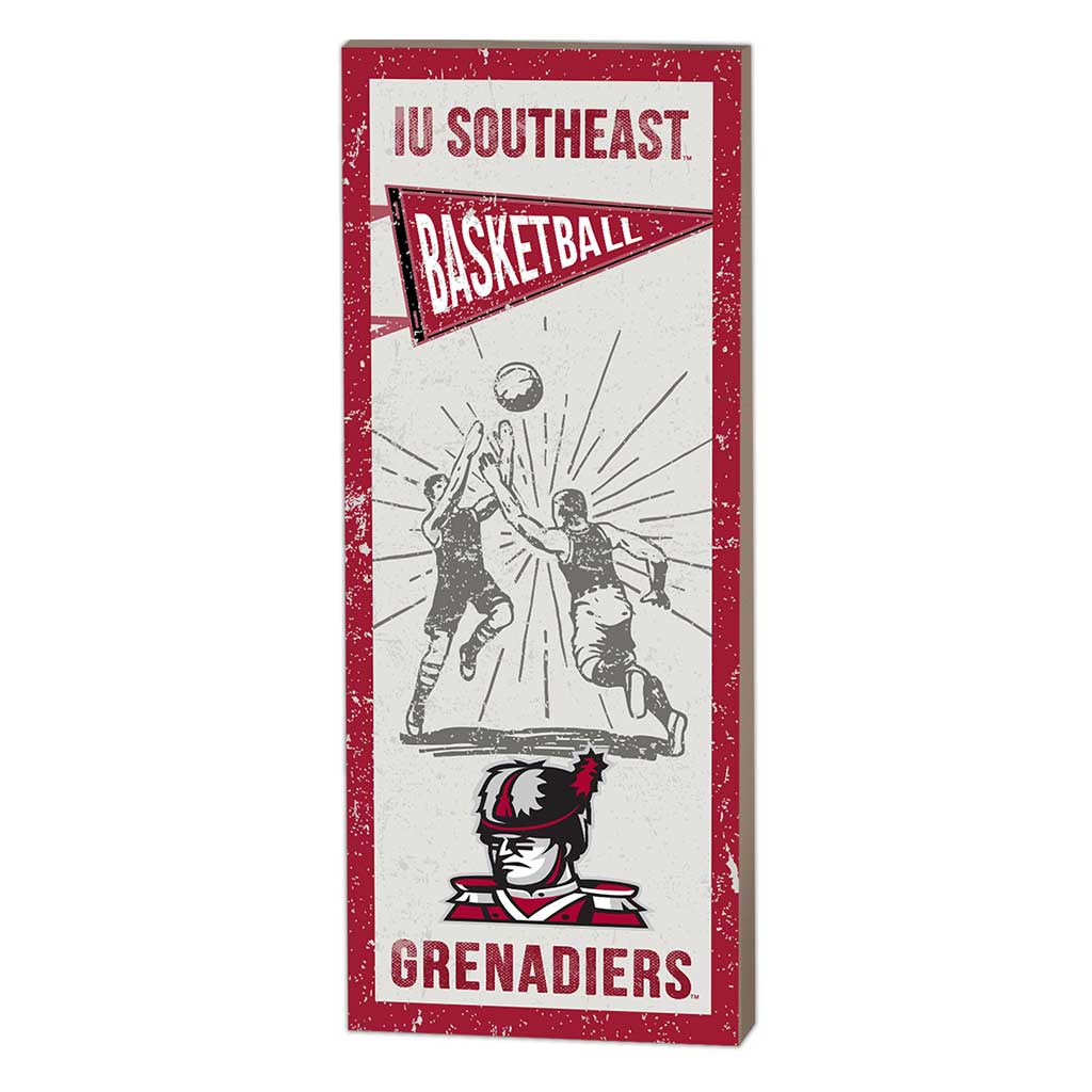 7x18 Vintage Player Indiana University Southeast Grenadiers Basketball