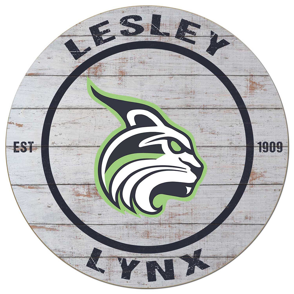 20x20 Weathered Circle Lesley University Lynx