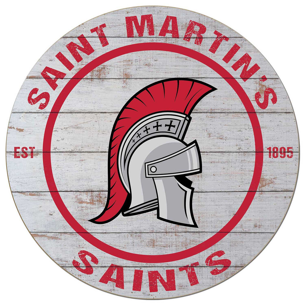 20x20 Weathered Circle Saint Martin's University Saints