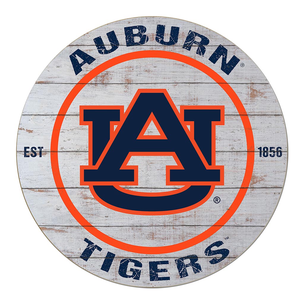 20x20 Weathered Circle Auburn Tigers