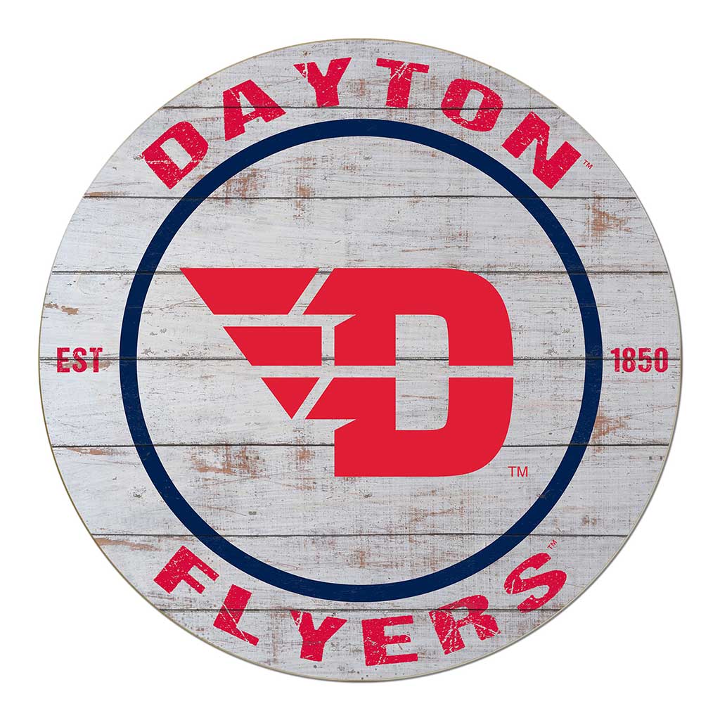 20x20 Weathered Circle Dayton Flyers