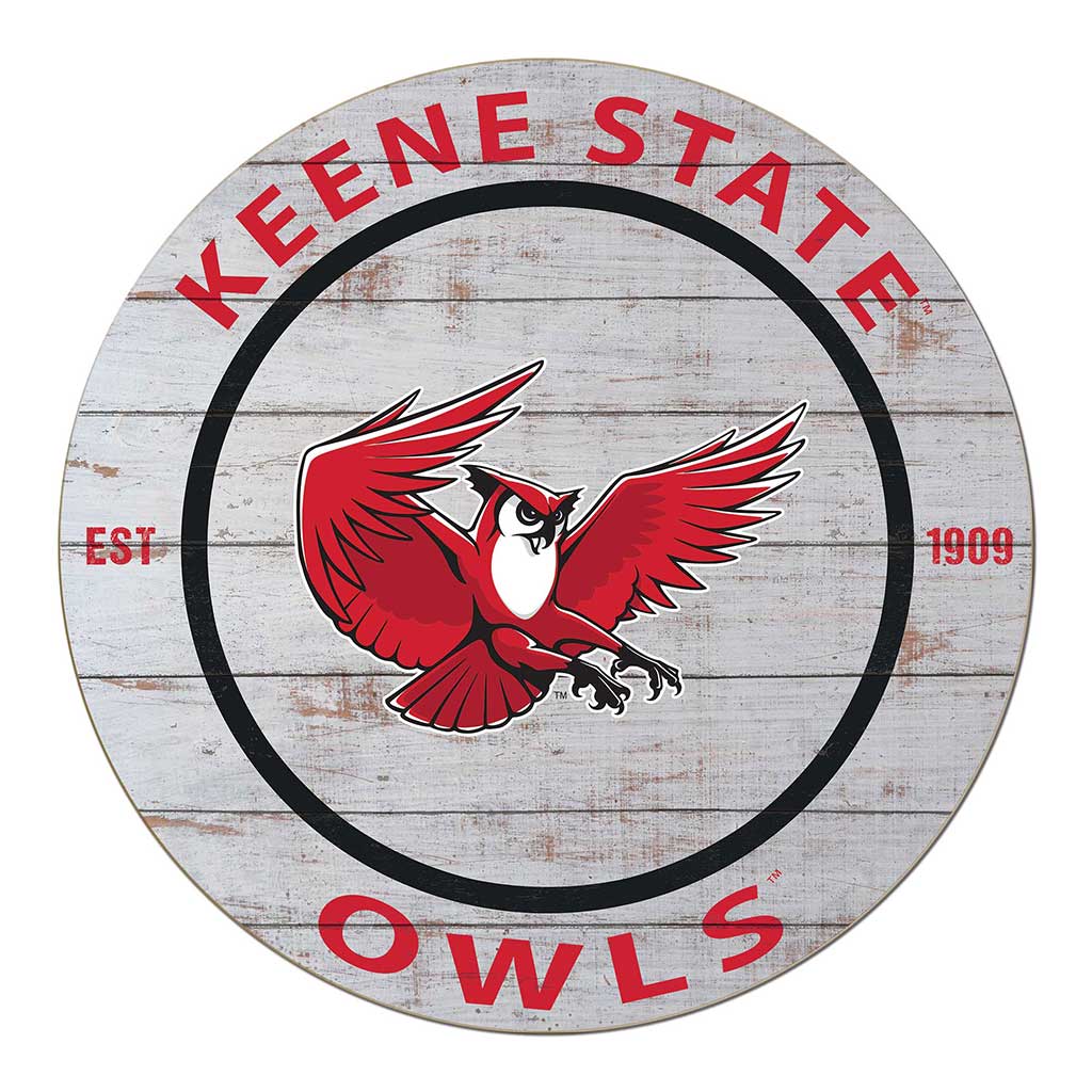 20x20 Weathered Circle Keene State College Owls