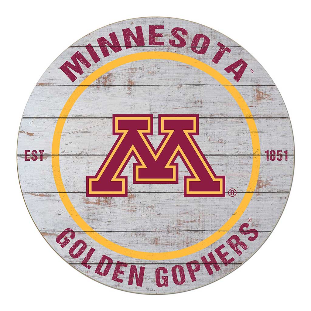 20x20 Weathered Circle Minnesota Golden Gophers