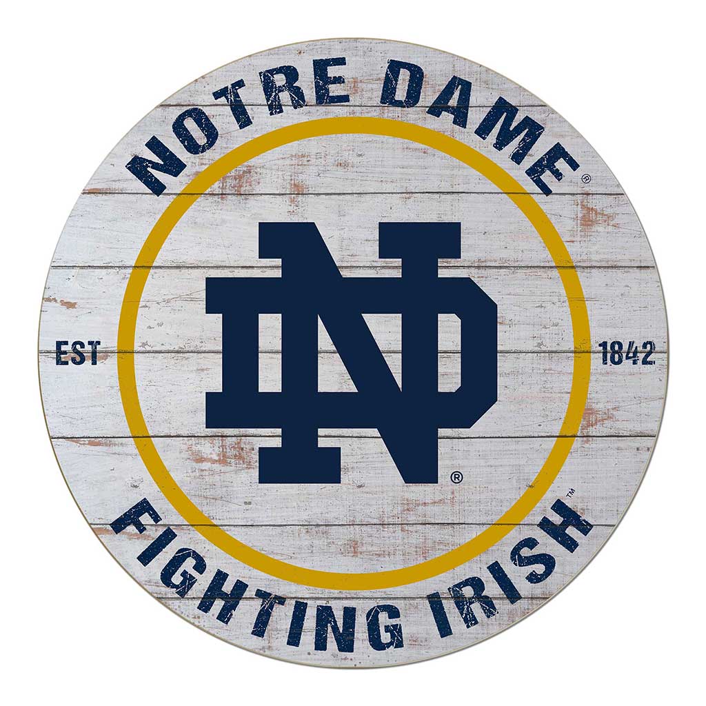 20x20 Weathered Circle Notre Dame Fighting Irish