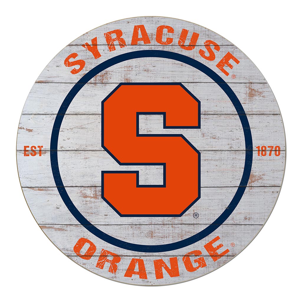 20x20 Weathered Circle Syracuse Orange