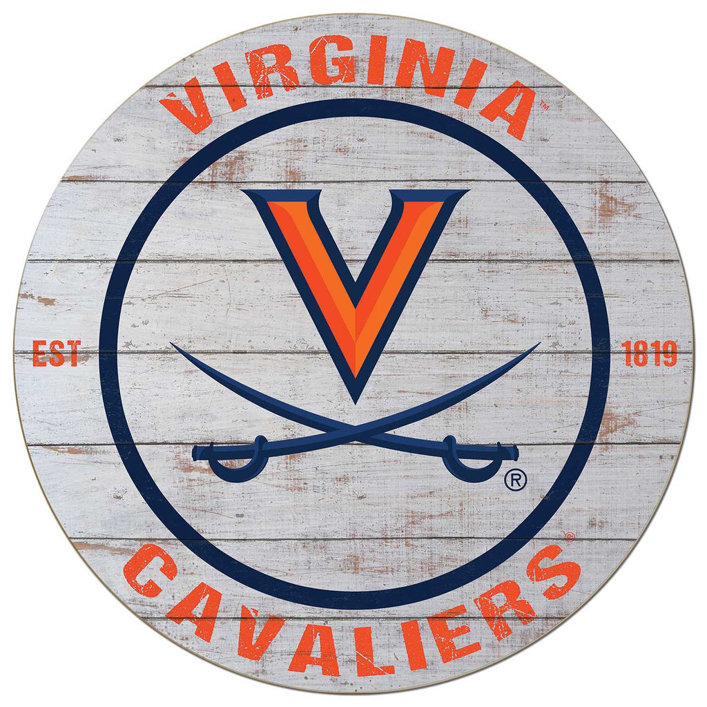 20x20 Weathered Circle Virginia Cavaliers