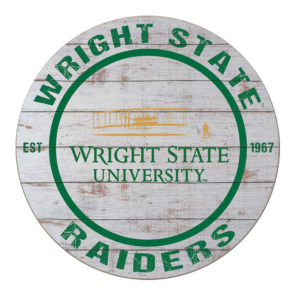 20x20 Weathered Circle Wright State University Raiders