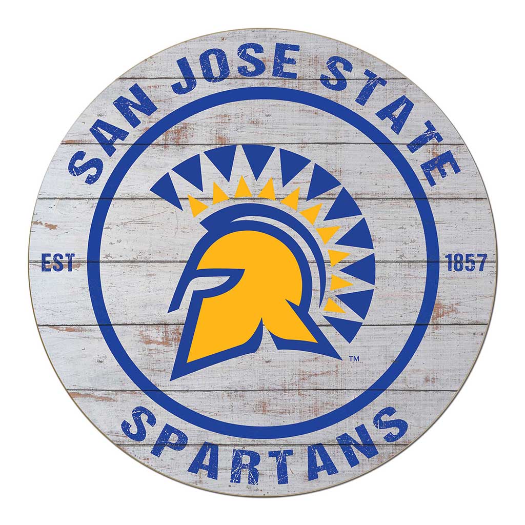 20x20 Weathered Circle San Jose State Spartans