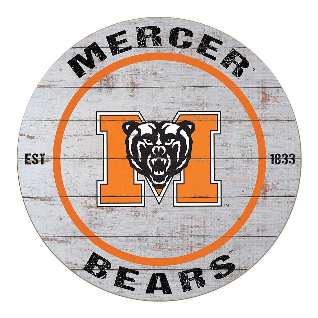 20x20 Weathered Circle Mercer Bears