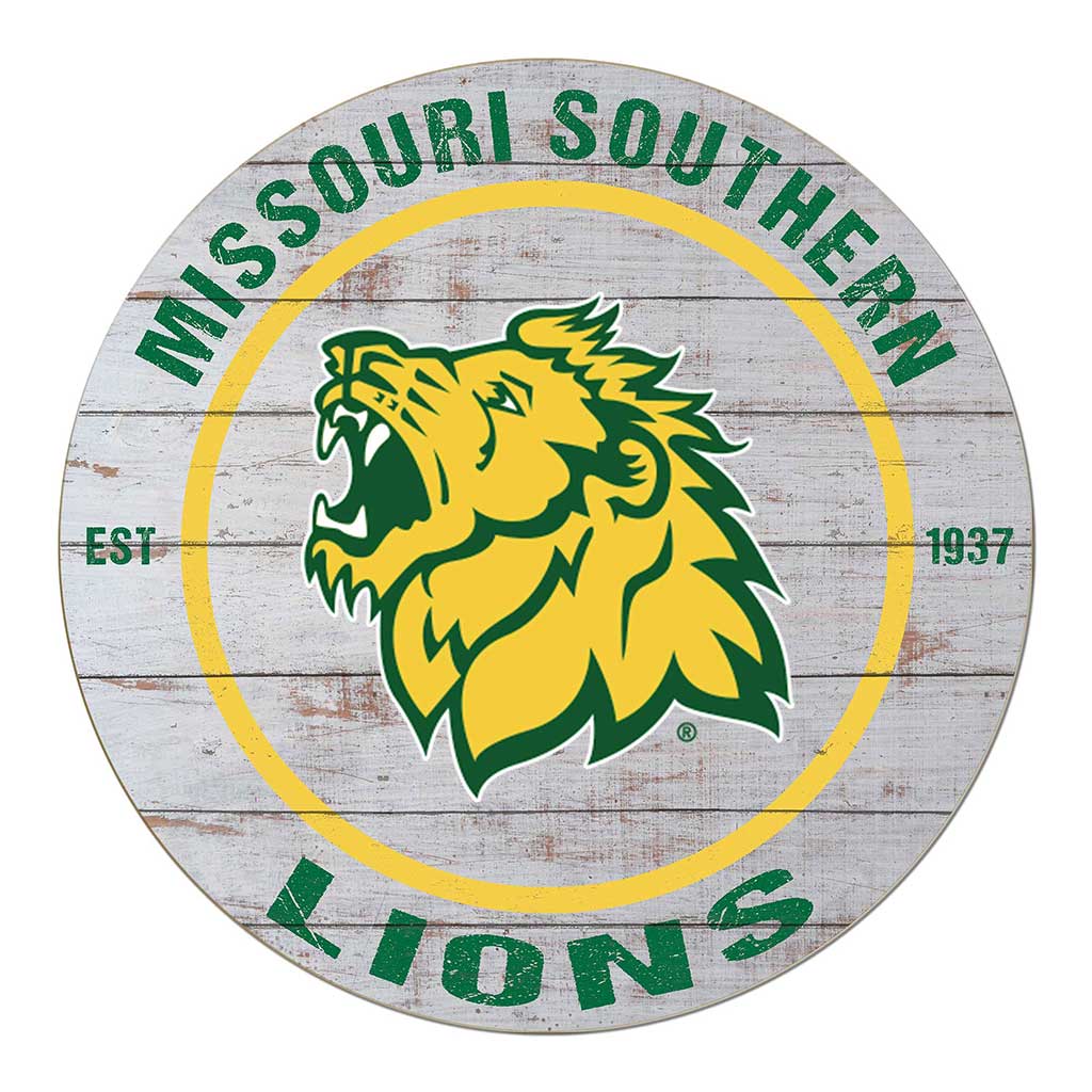 20x20 Weathered Circle Missouri Southern State University Lions