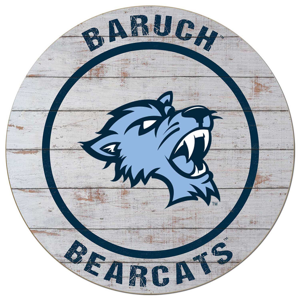 20x20 Weathered Circle Baruch College Bearcats