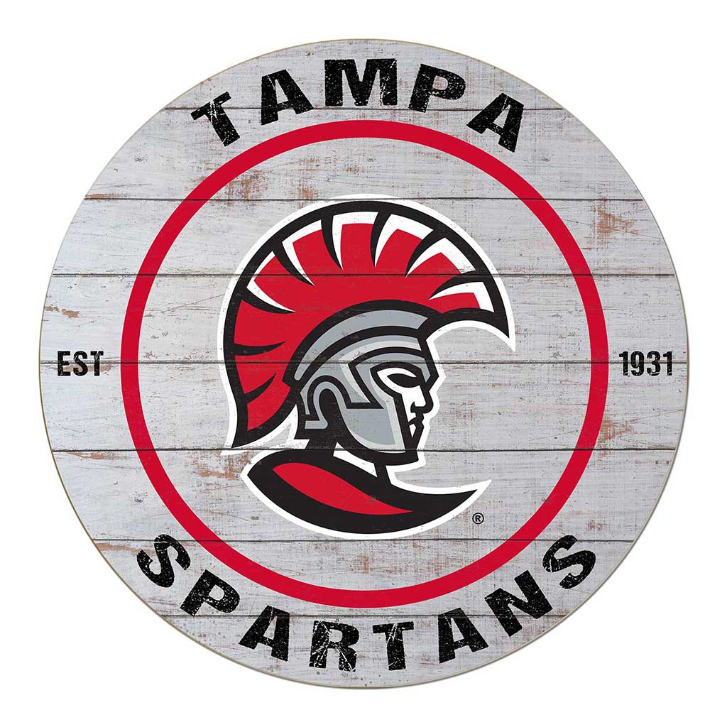 20x20 Weathered Circle University of Tampa Spartans