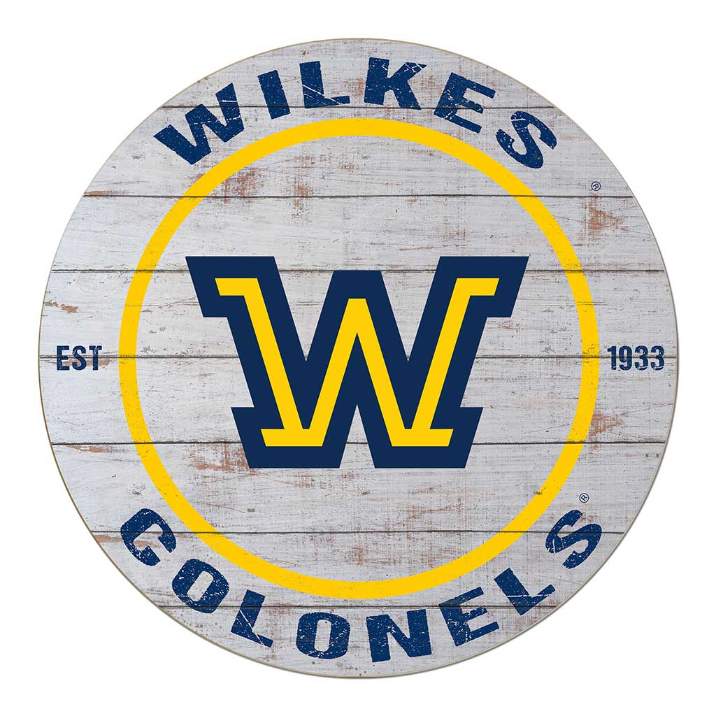 20x20 Weathered Circle Wilkes University Colonels