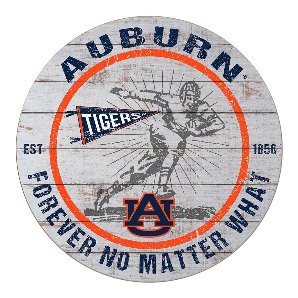 20x20 Throwback Weathered Circle Auburn Tigers