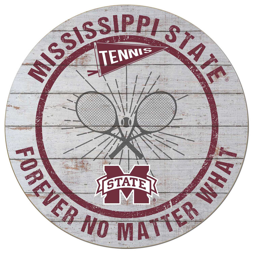 20x20 Throwback Weathered Circle Mississippi State Bulldogs Tennis