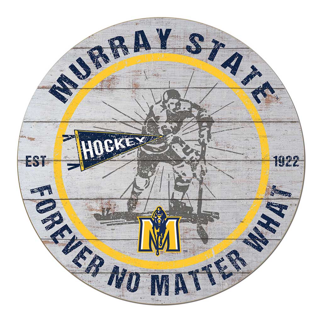 20x20 Throwback Weathered Circle Murray State Racers Hockey
