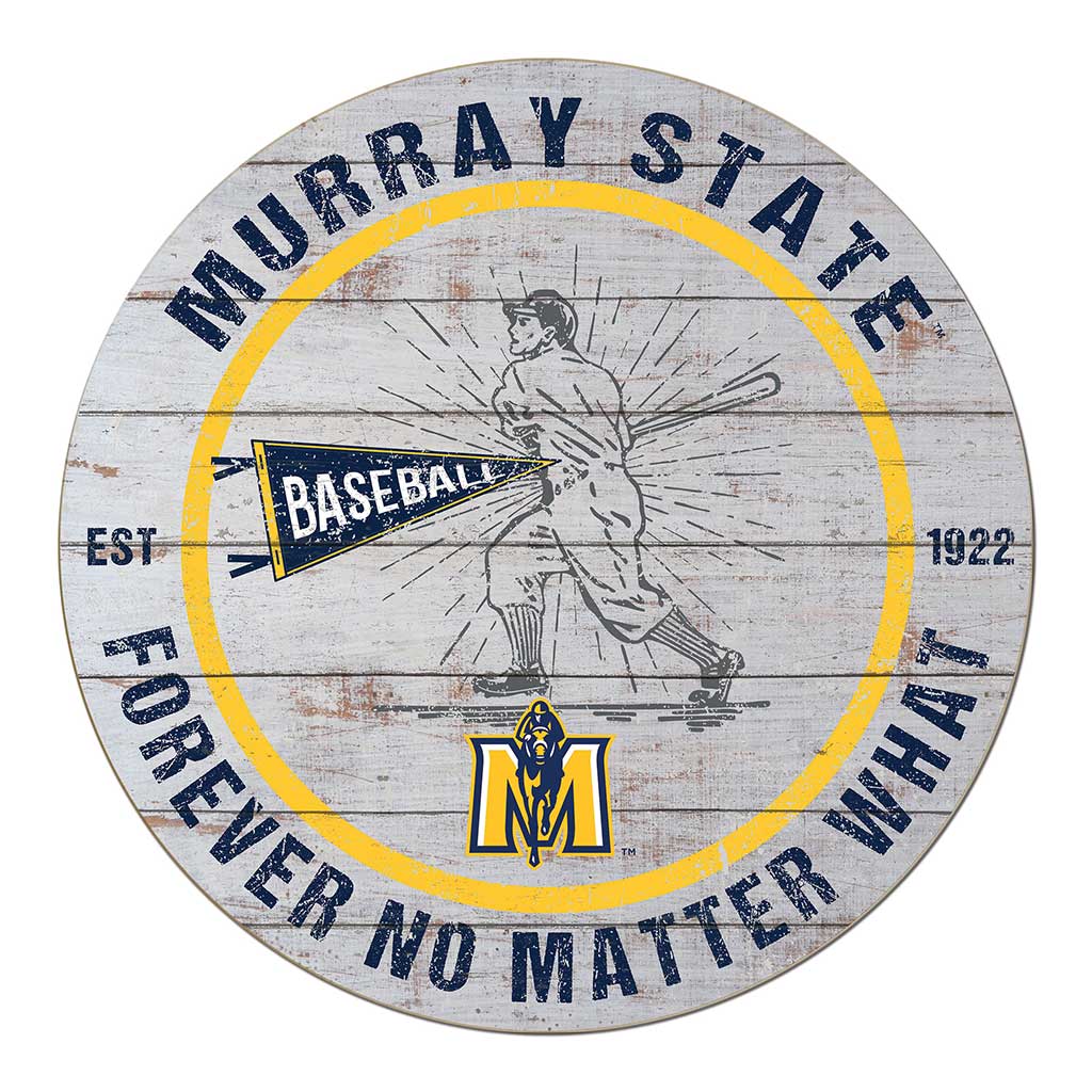 20x20 Throwback Weathered Circle Murray State Racers Baseball
