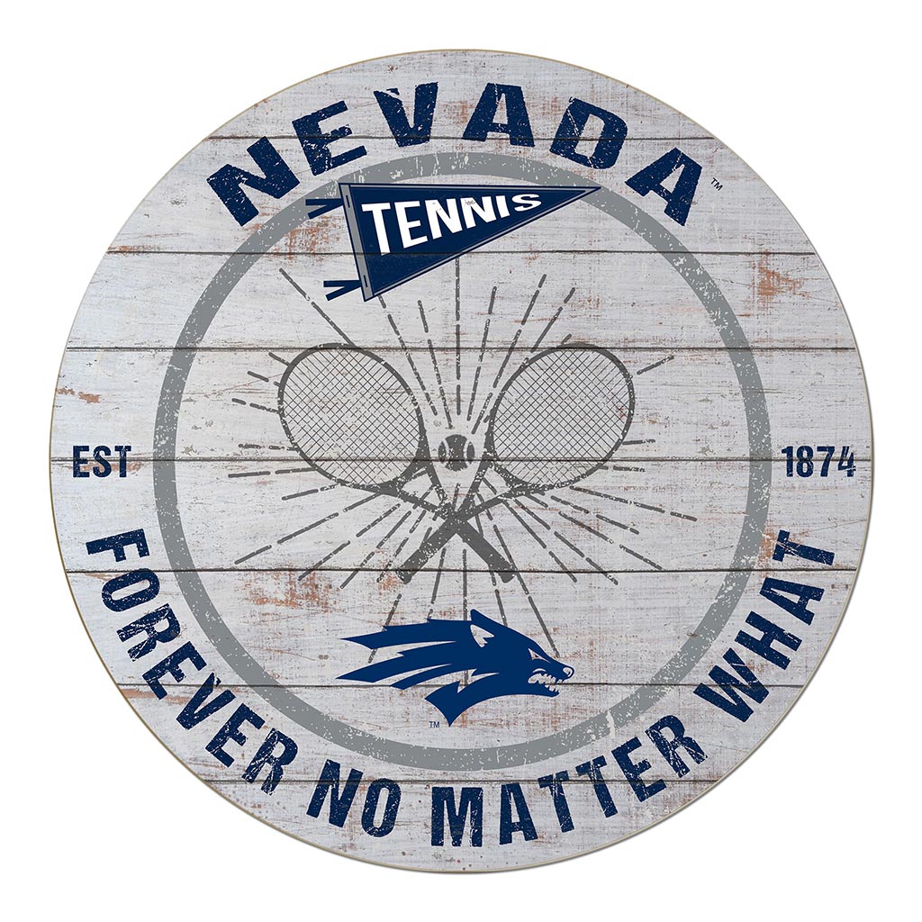 20x20 Throwback Weathered Circle Nevada Wolf Pack Tennis