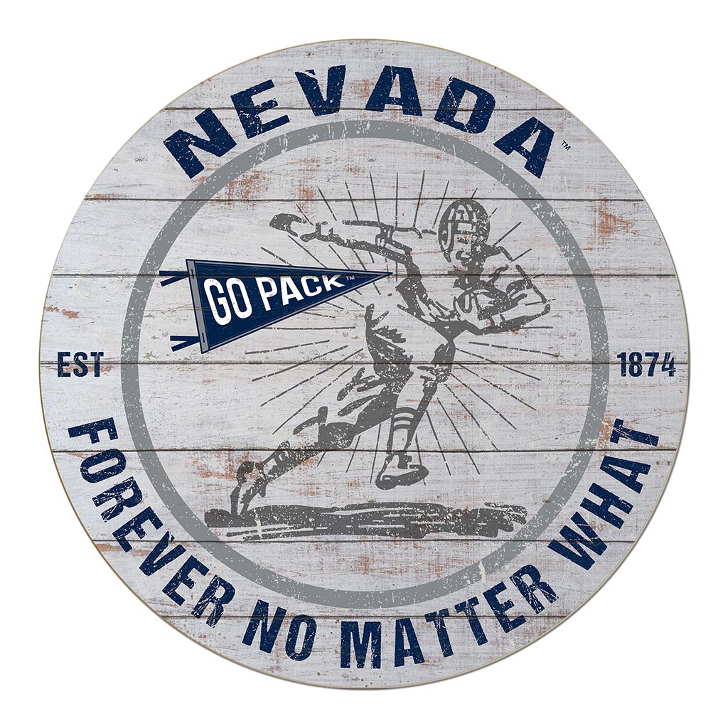 20x20 Throwback Weathered Circle Nevada Wolf Pack