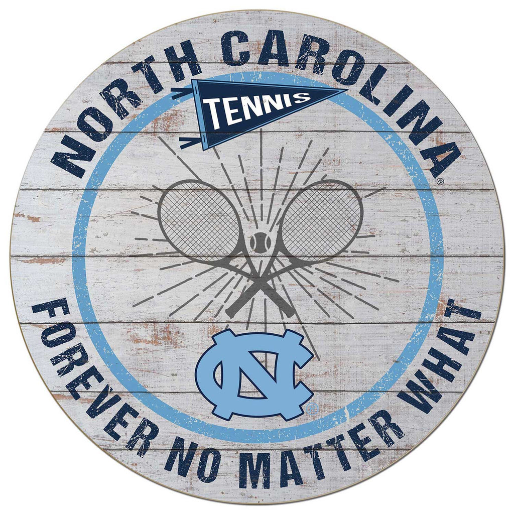 20x20 Throwback Weathered Circle North Carolina (Chapel Hill) Tar Heels Tennis