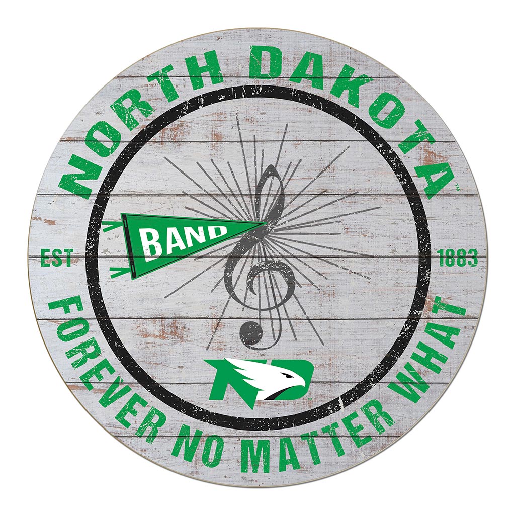 20x20 Throwback Weathered Circle North Dakota Fighting Hawks Band