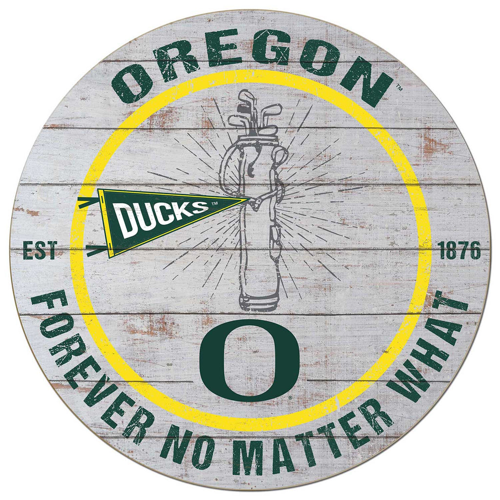 20x20 Throwback Weathered Circle Oregon Ducks Golf
