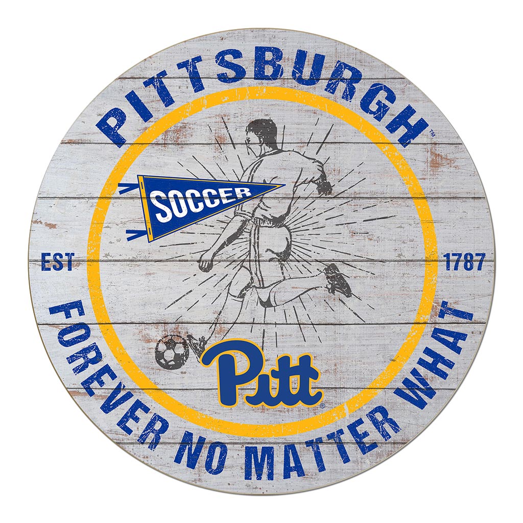 20x20 Throwback Weathered Circle Pittsburgh Panthers Soccer