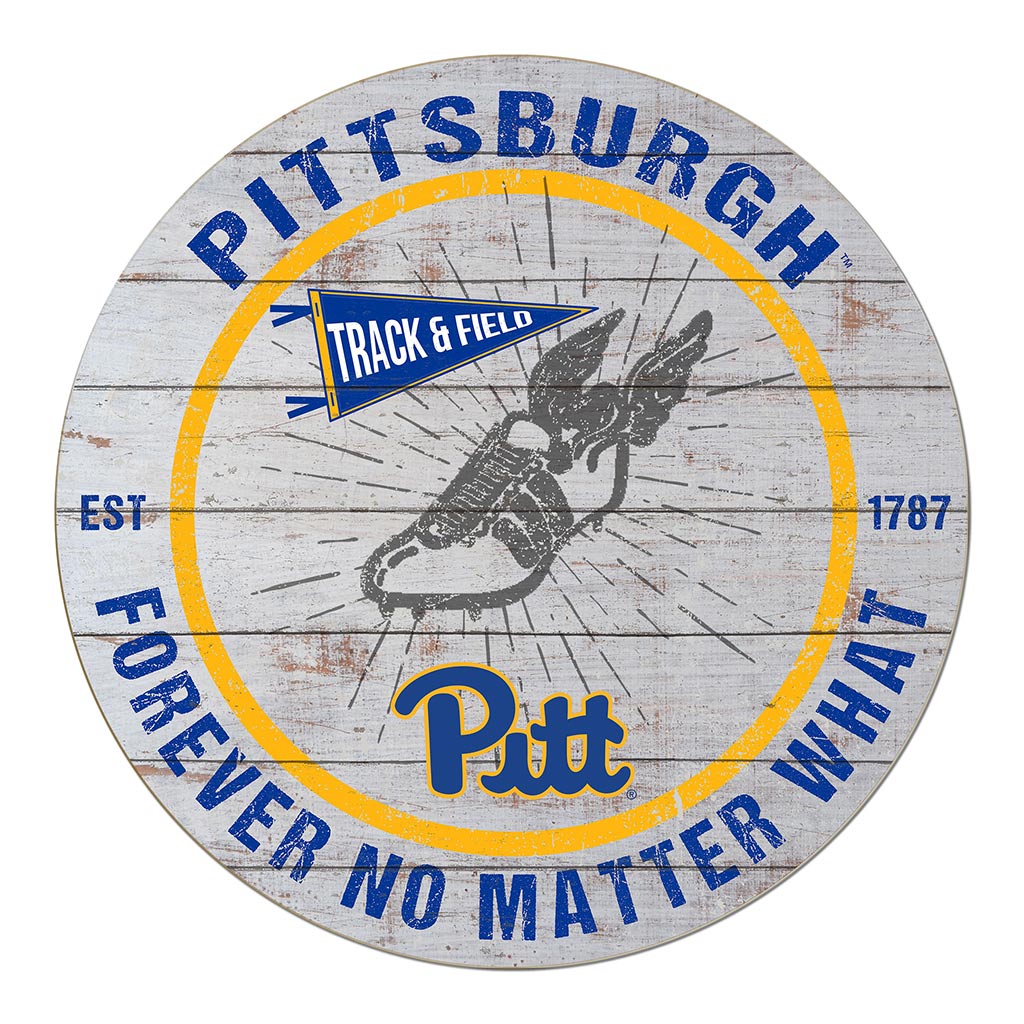 20x20 Throwback Weathered Circle Pittsburgh Panthers Track