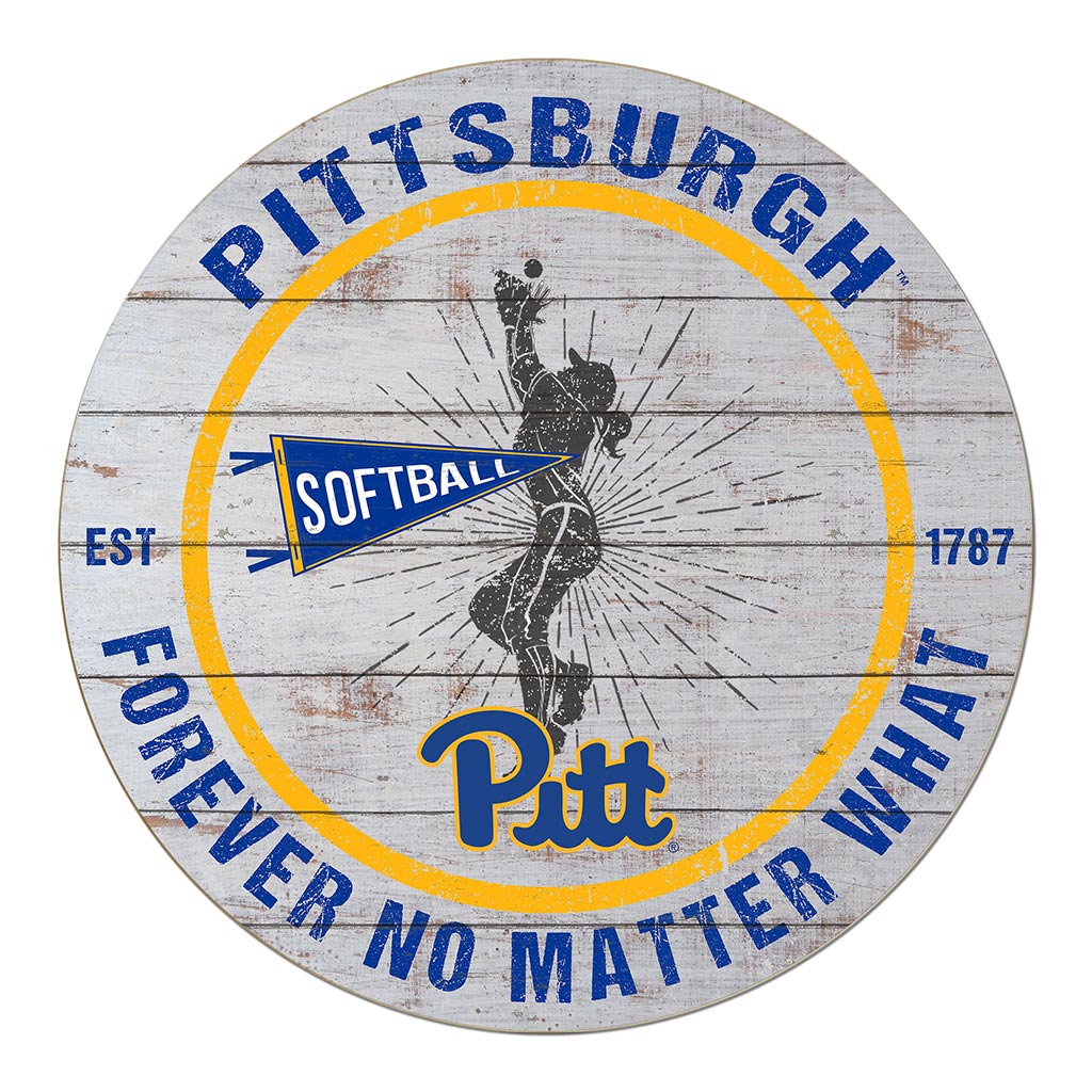 20x20 Throwback Weathered Circle Pittsburgh Panthers Softball