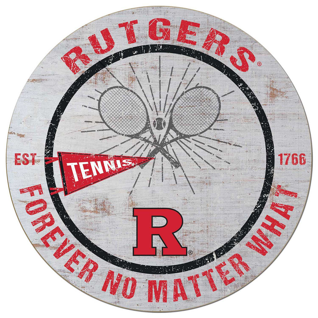 20x20 Throwback Weathered Circle Rutgers Scarlet Knights Tennis