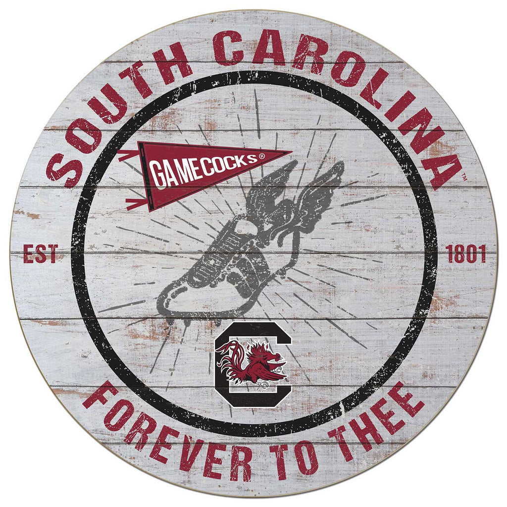 20x20 Throwback Weathered Circle South Carolina Gamecocks Track