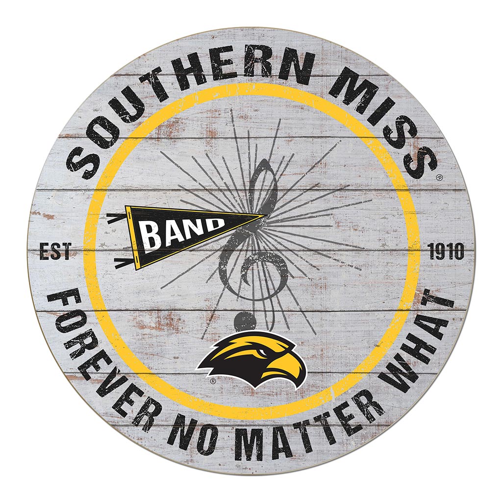 20x20 Throwback Weathered Circle Southern Mississippi Golden Eagles Band