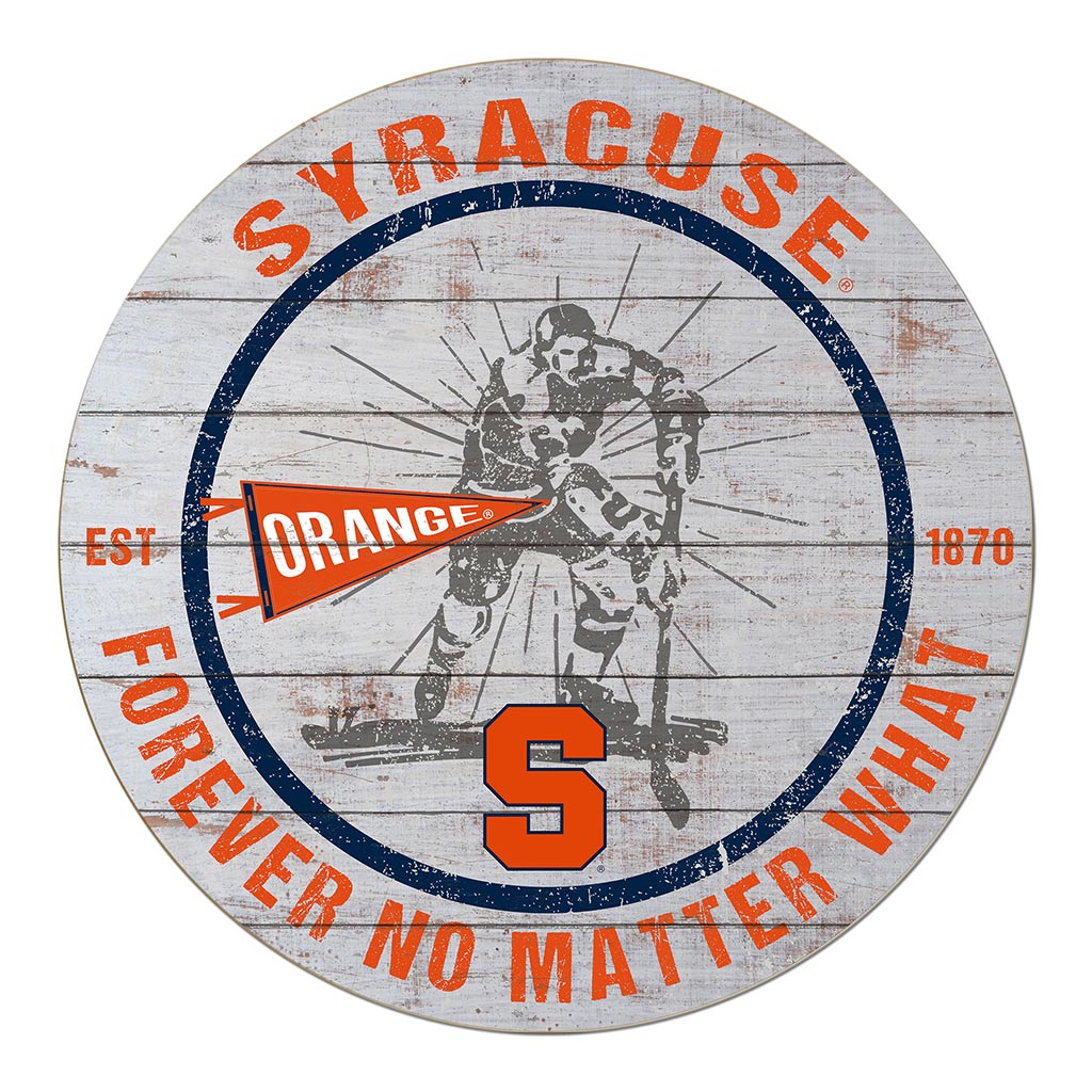 20x20 Throwback Weathered Circle Syracuse Orange Hockey